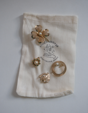 Vintage Lucky Pearl Brooch Set - Stone Cooper