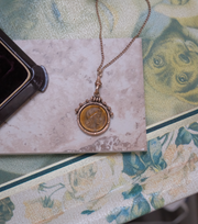 Peggy Tiger's Eye Intaglio Necklace - Stone Cooper