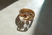 Antique Purple Flower Sweetheart Expansion Bracelet - Stone Cooper