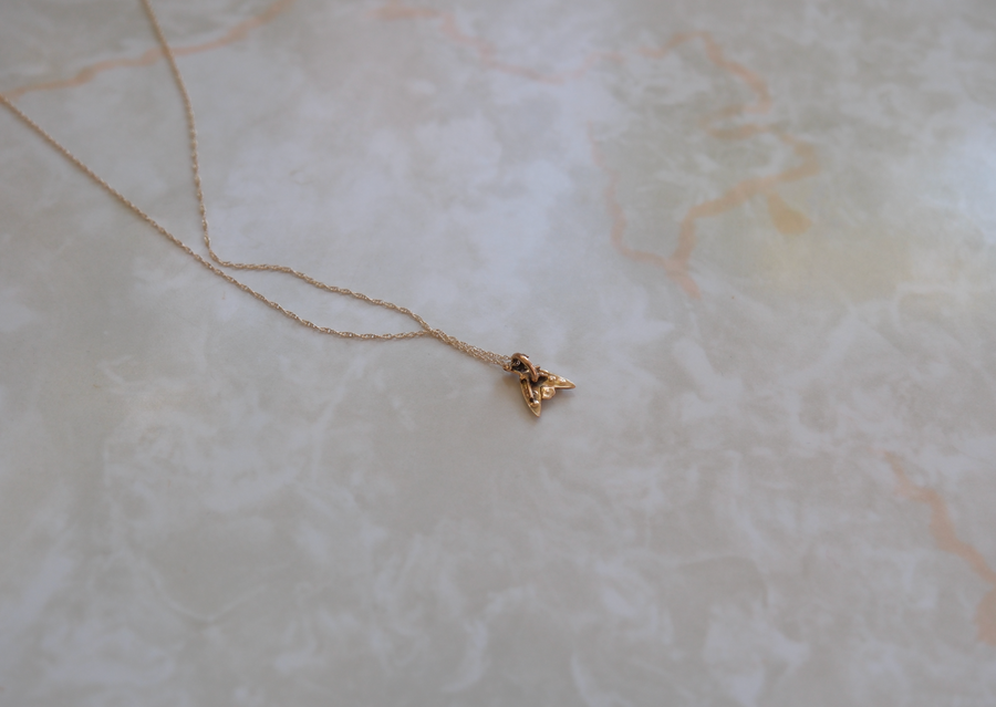 Antique Seed Pearl Bug Necklace, 14K - Stone Cooper