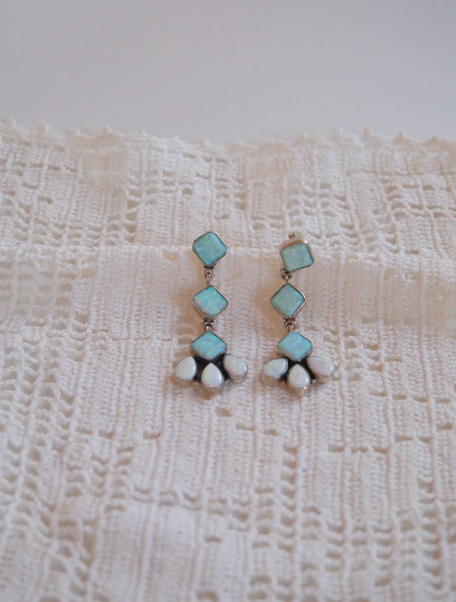 Opal Petal Earrings - Stone Cooper