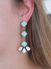 Opal Petal Earrings - Stone Cooper