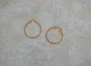 Gold Filled Twist Hoops - 1.5" or 2" - Stone Cooper