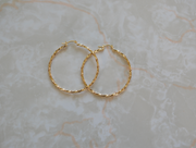Gold Filled Twist Hoops - 1.5" or 2" - Stone Cooper