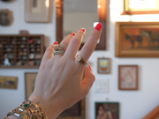 14K Vintage Two-Toned Buckle Ring (7.5) - Stone Cooper