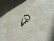 14K Diamond Swirl Ring - Stone Cooper