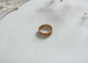 10K Vintage Ruby Braid Ring (7) - Stone Cooper