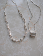 Sterling Herkimer Helly Necklace - Stone Cooper