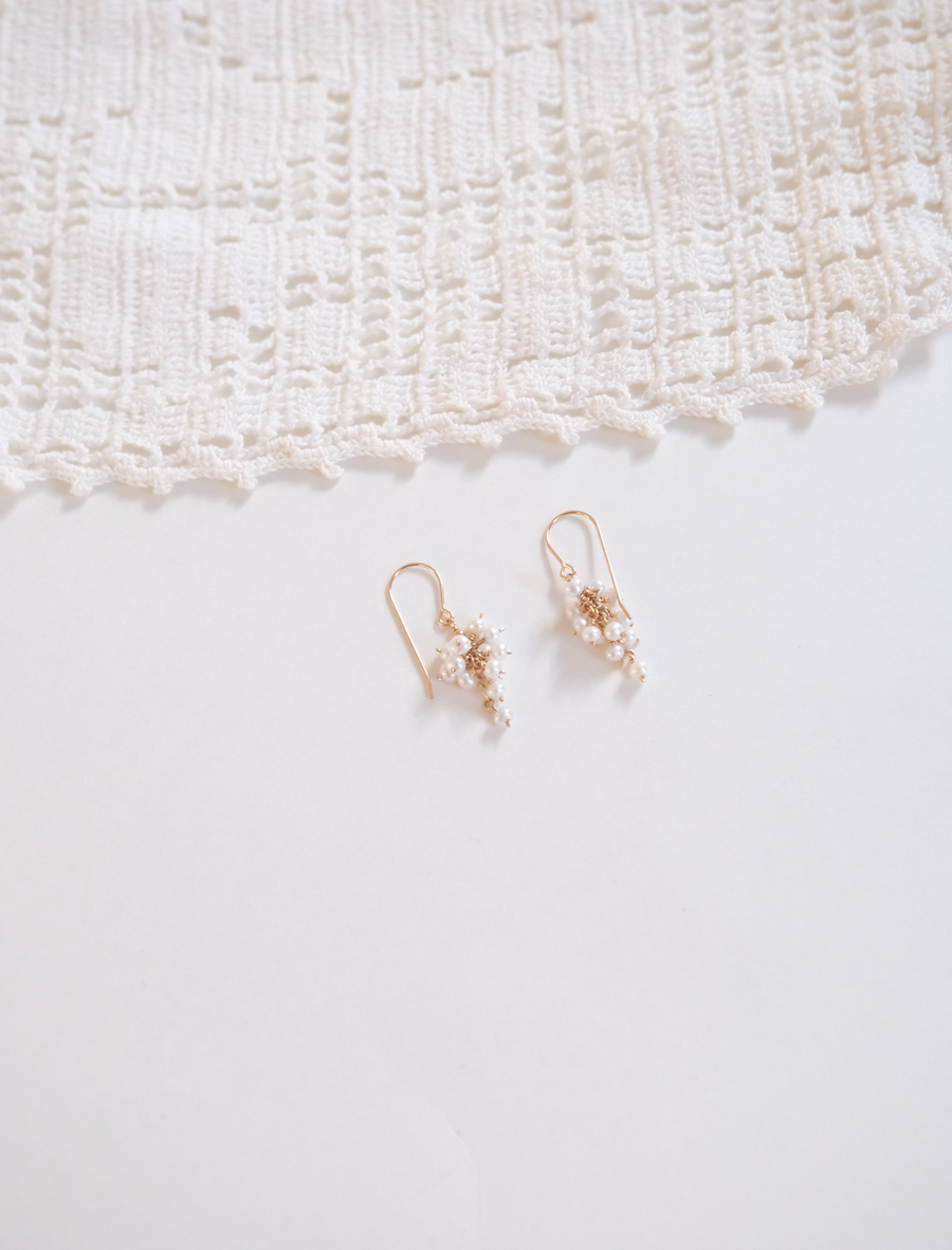 Pearl Grape Earrings - Stone Cooper