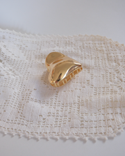 Gold Heart Claw Hairclip - Stone Cooper