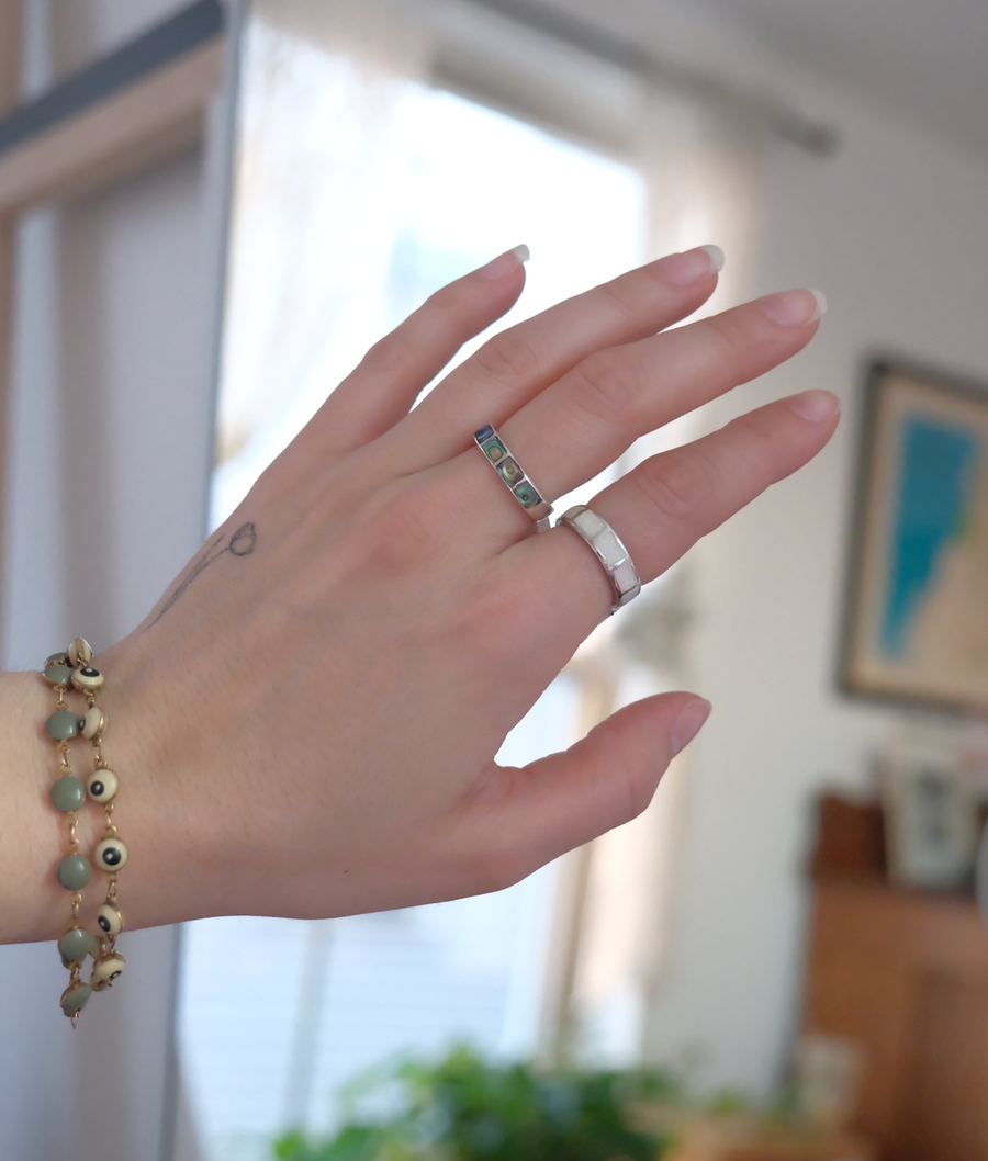 Abalone Chicklet Ring - Stone Cooper