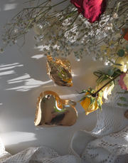 Gold Shell Mini Claw Hairclip - Stone Cooper
