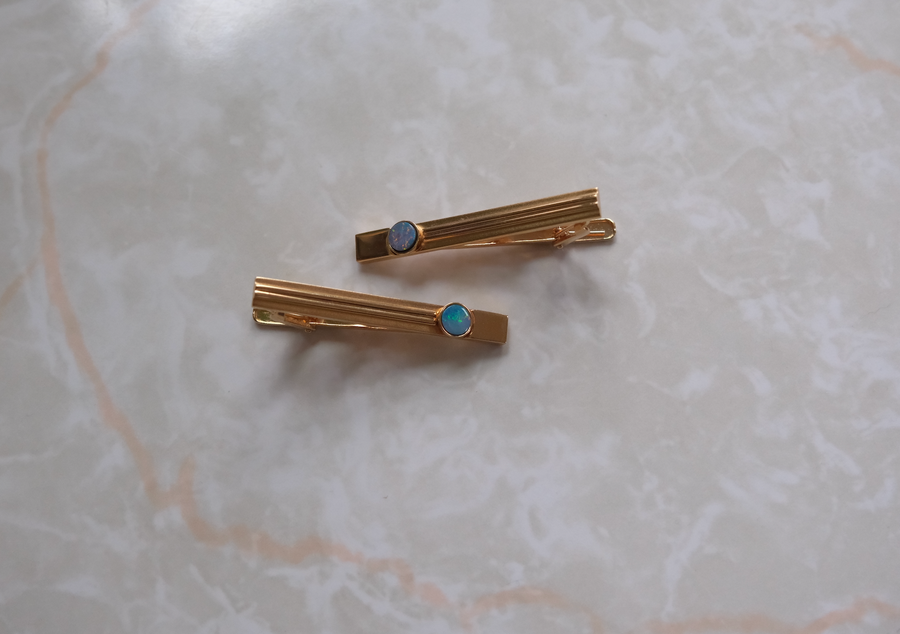 Opal Vintage Tie Clip - Stone Cooper