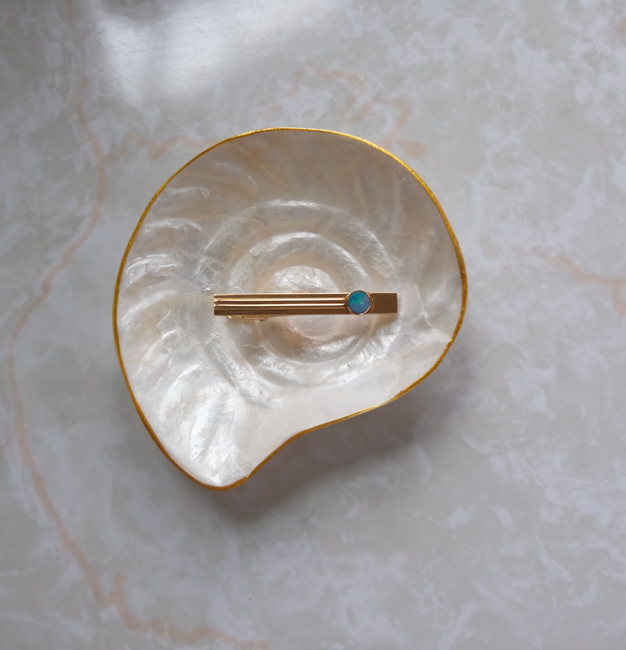 Opal Vintage Tie Clip - Stone Cooper