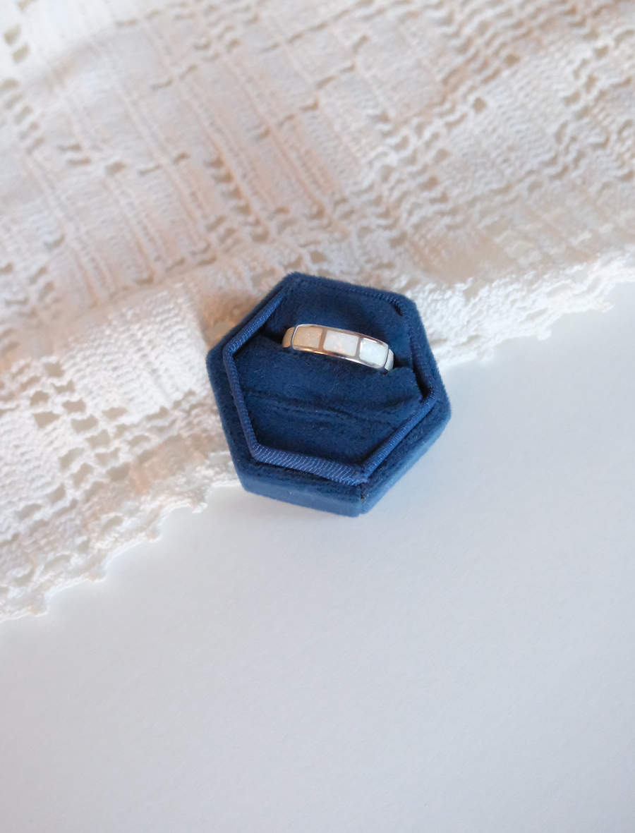Opal Chicklet Ring - Stone Cooper