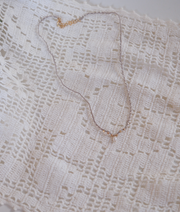 Crocheted Pearl, Gold-Fill Necklace - Stone Cooper