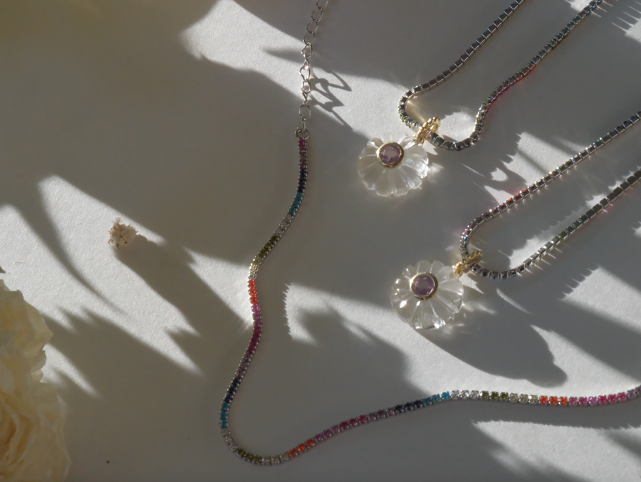 Rainbow Tennis Bracelet - Stone Cooper