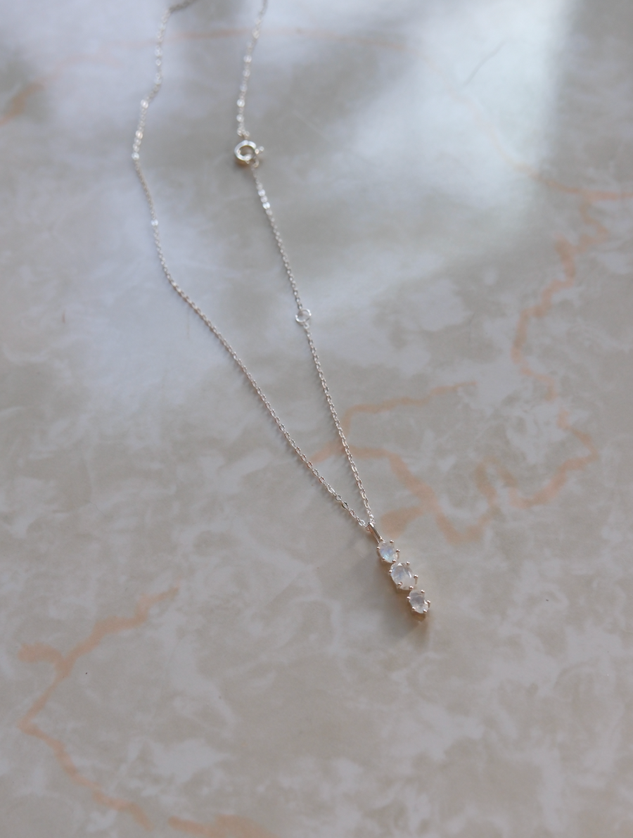 Moonstone Sparkle Necklace - Stone Cooper