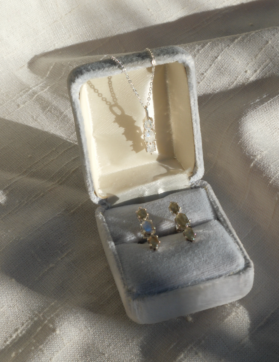 Moonstone Sparkle Necklace - Stone Cooper