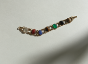 Darlene Double Strand Vintage Scarab Bracelet (7")