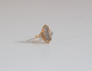 14K Two-Toned Deco Diamond Ring (4)