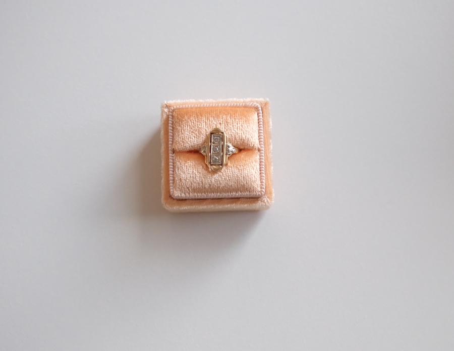 14K Two-Toned Deco Diamond Ring (4)