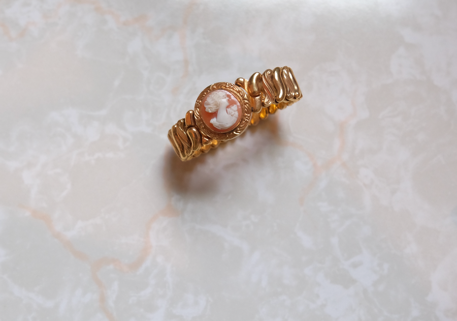 Claudette Antique Cameo Expansion Bracelet