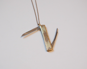 Elaine Gold-Filled Pocket Knife Necklace