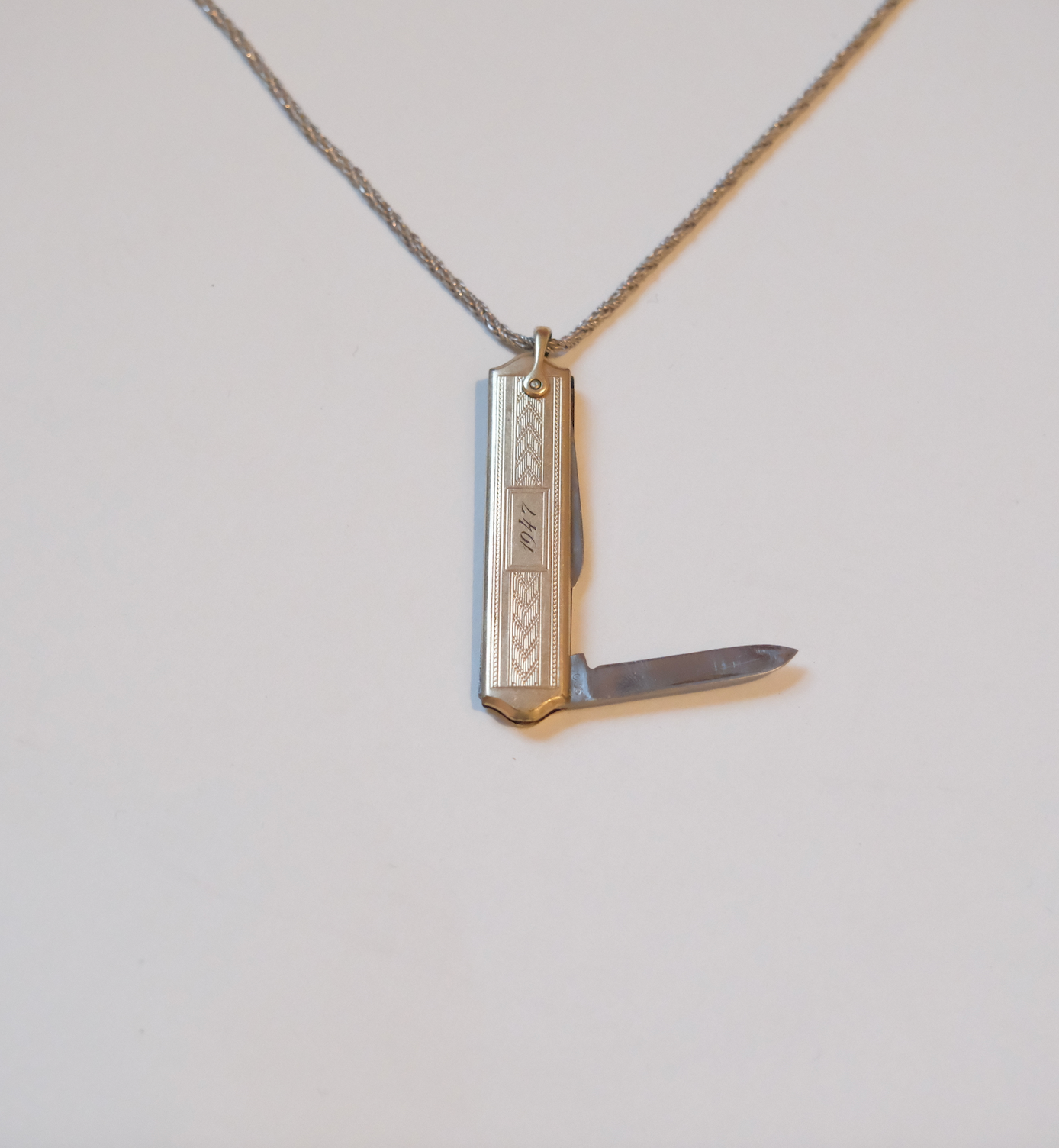1947 Gold-Filled Pocket Knife Necklace
