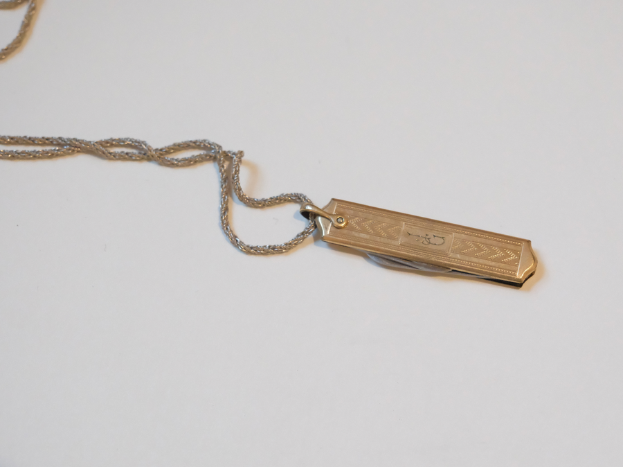 1947 Gold-Filled Pocket Knife Necklace