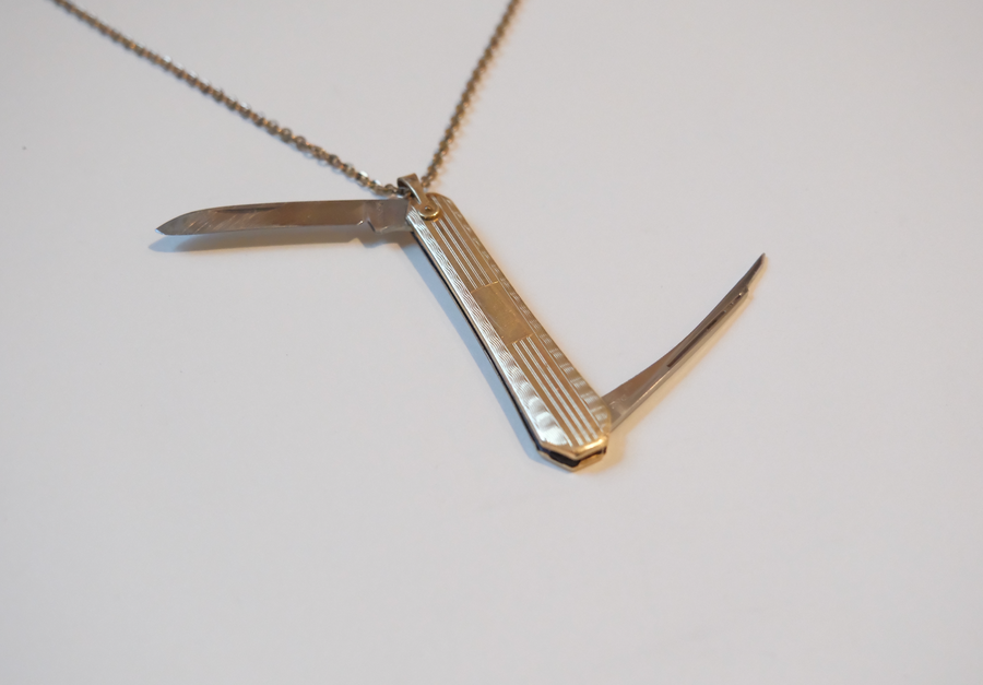 Domenico Gold-Filled Knife Necklace