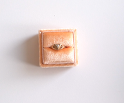 14K Antique Diamond Triangle 'Fidelity' Ring (6)