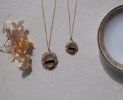 Josephine Moss Agate Necklace - Stone Cooper