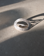 Large Vintage Sterling Buckle Brooch