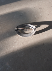Large Vintage Sterling Buckle Brooch