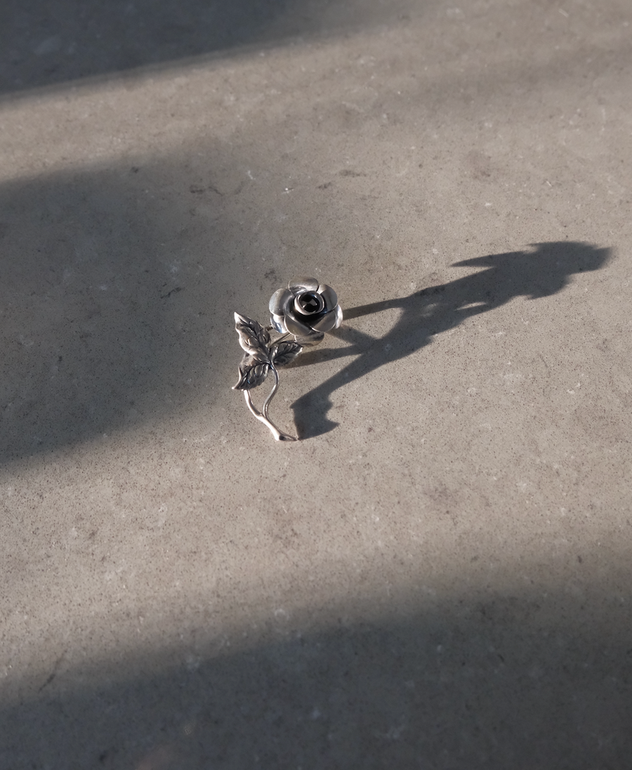 1950s Sterling Beaucraft Rose Brooch