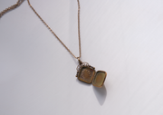 Agatha Horseshoe Gold-Filled Locket Fob Necklace - Stone Cooper
