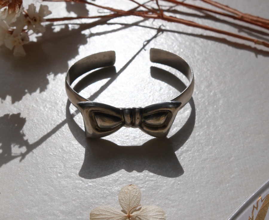 Cathy Sterling Silver Bow Cuff - Stone Cooper