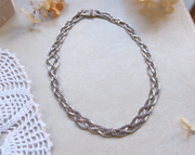 Beatrice Silver Woven Braid Chain - Stone Cooper