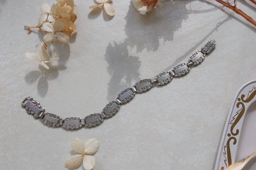 Margaret 'Forget-Me-Not" Bracelet, 1946 - "Peace, Prosperity, Best Wishes..." - Stone Cooper