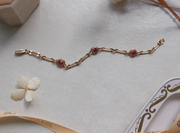 Marina Gold-Filled Pink Glass Bracelet - Stone Cooper