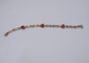 Marina Gold-Filled Pink Glass Bracelet - Stone Cooper