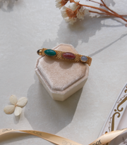 Oronzia Gold Filled Mesh Scarab Bracelet - Stone Cooper