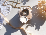 Filomena Repoussé Portrait Locket - Stone Cooper