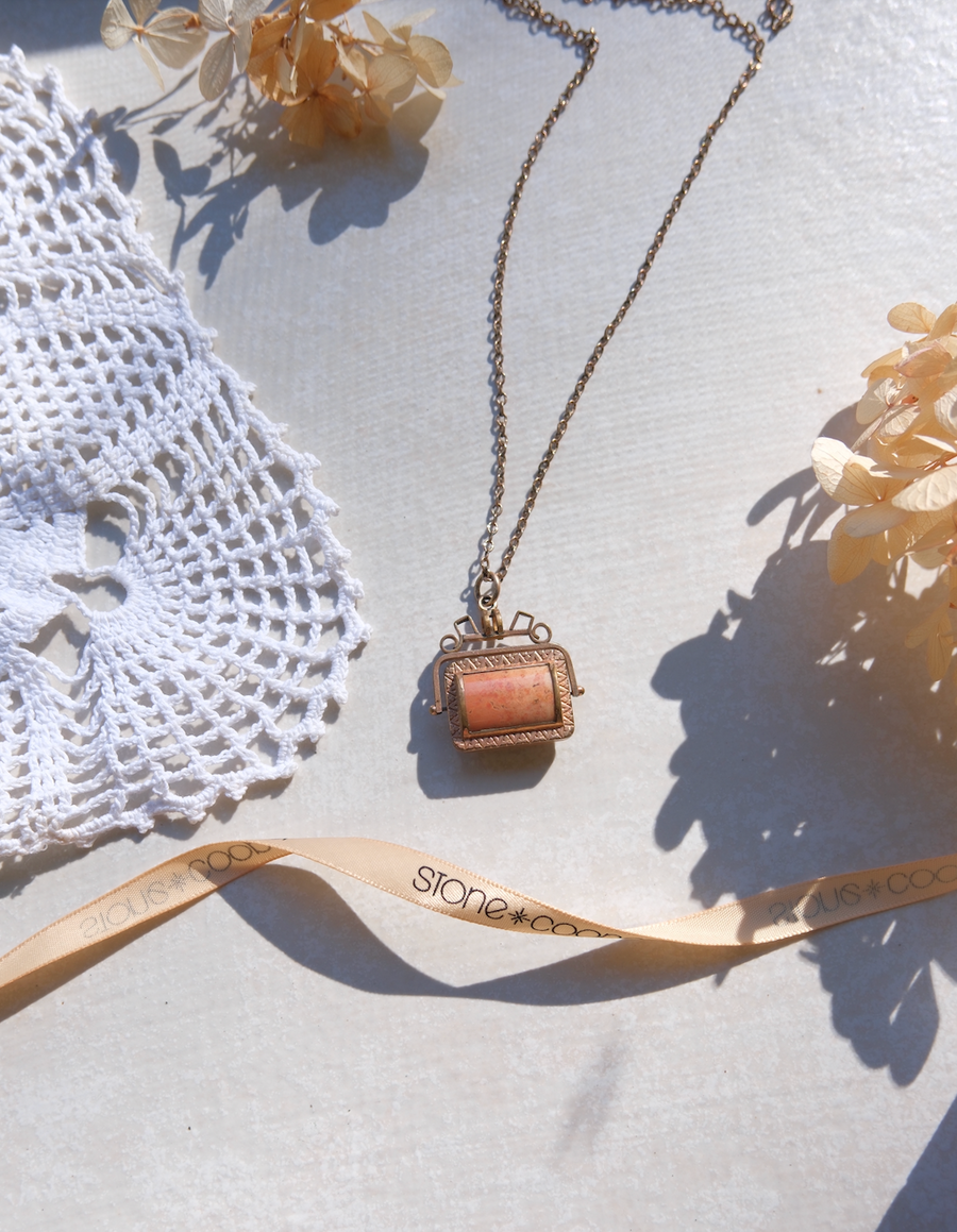 Clara Double Sided Spinner Fob Necklace - Stone Cooper
