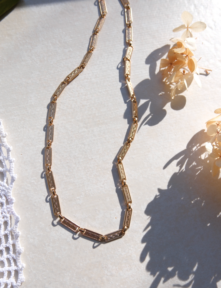 Adelaide 24" Gold-Filled Vintage Link Chain - Stone Cooper