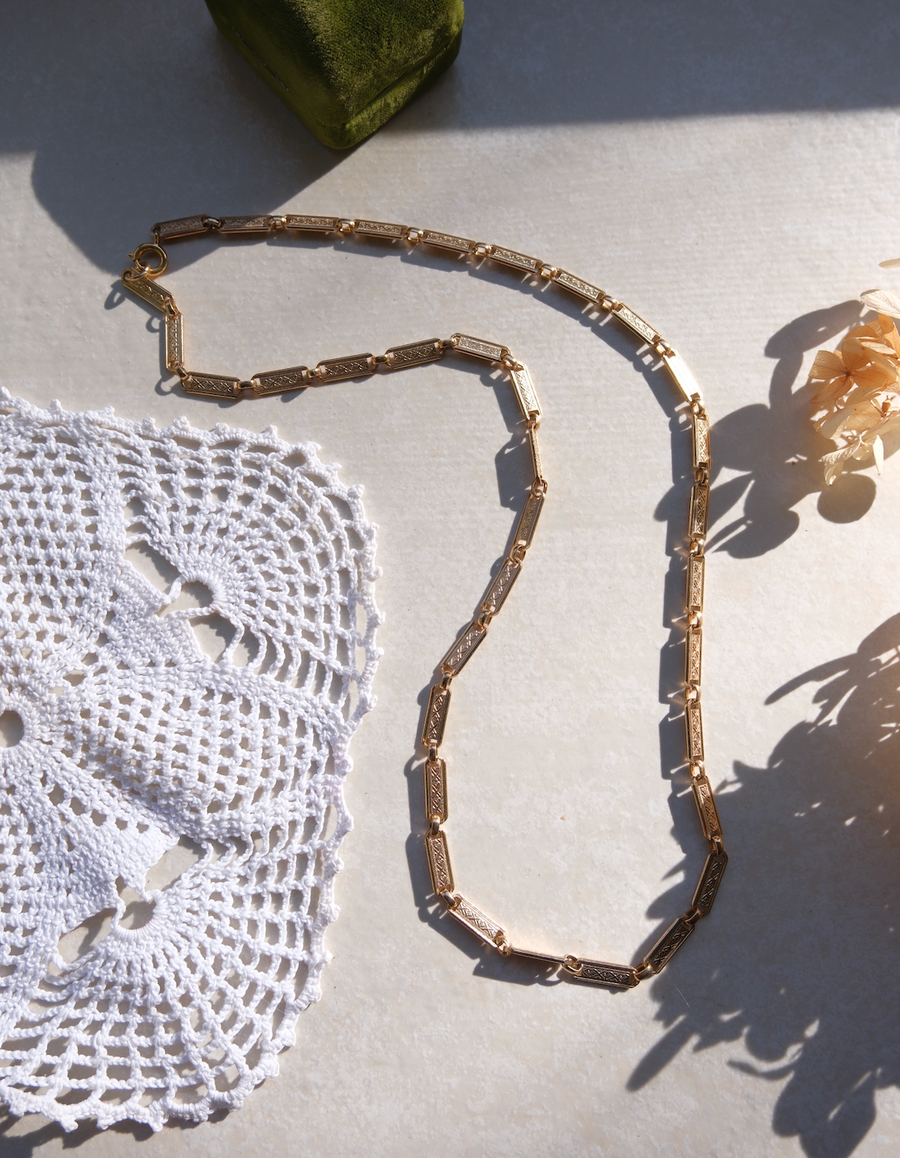 Adelaide 24" Gold-Filled Vintage Link Chain - Stone Cooper
