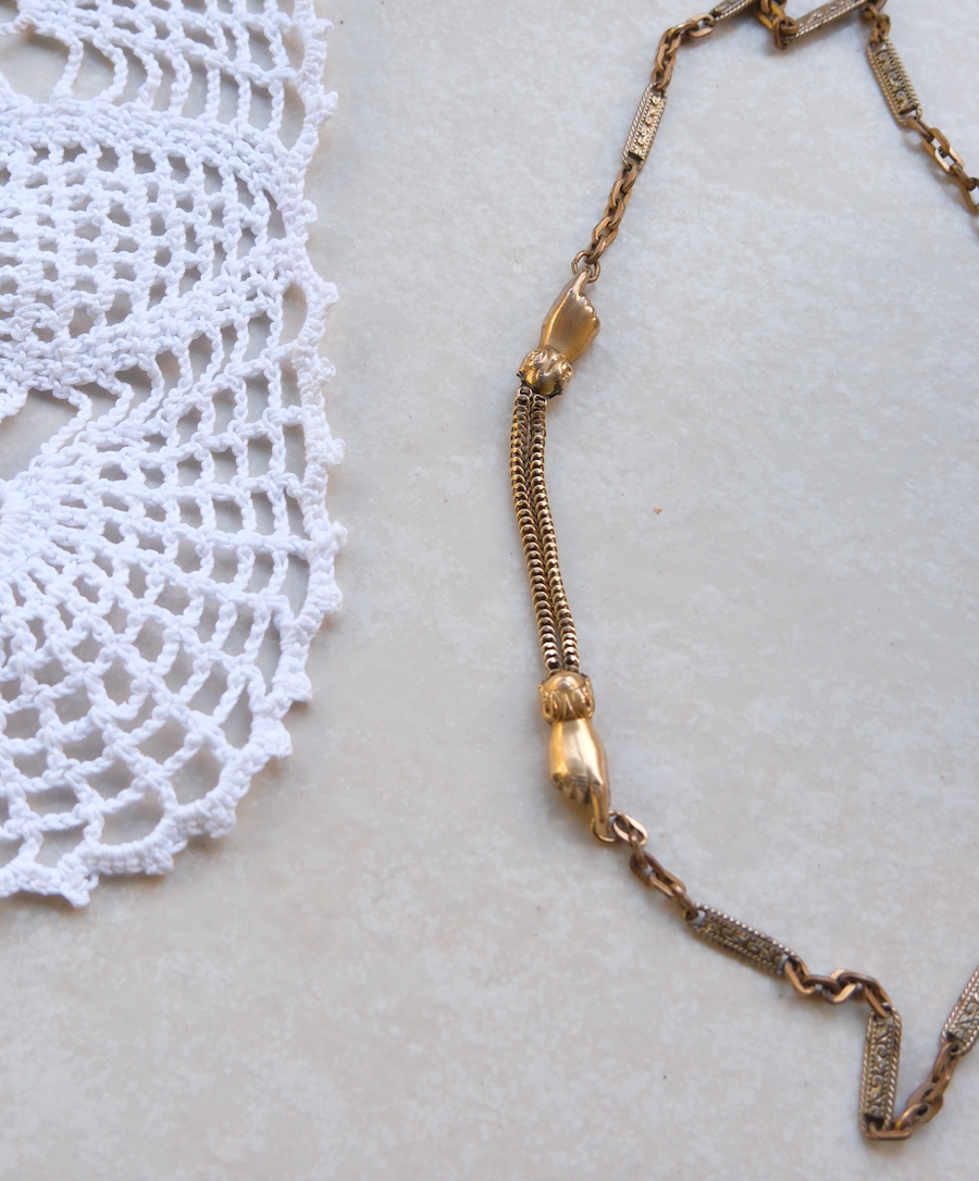 Stella Hands Watch Chain Necklace - Stone Cooper