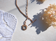 Valerie Compass, T-Bar Gold Fill Necklace - Stone Cooper