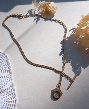 Valerie Compass, T-Bar Gold Fill Necklace - Stone Cooper